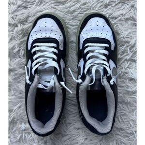 Boys Black & White Glow in the Dark Nike Air Force Ones size 3.5Y
